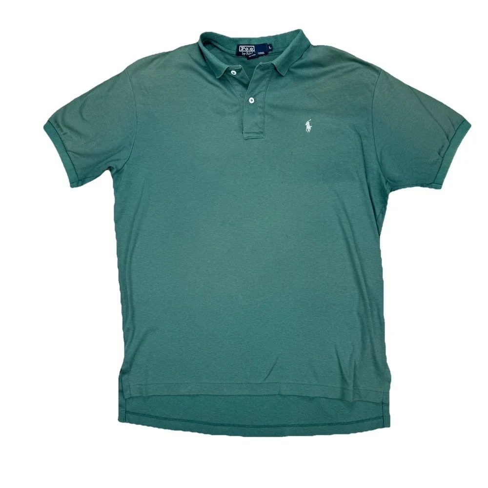 Vintage 90' Ralph Lauren Polo Sun‎ Faded Thrashed Distressed Prep Grunge Street